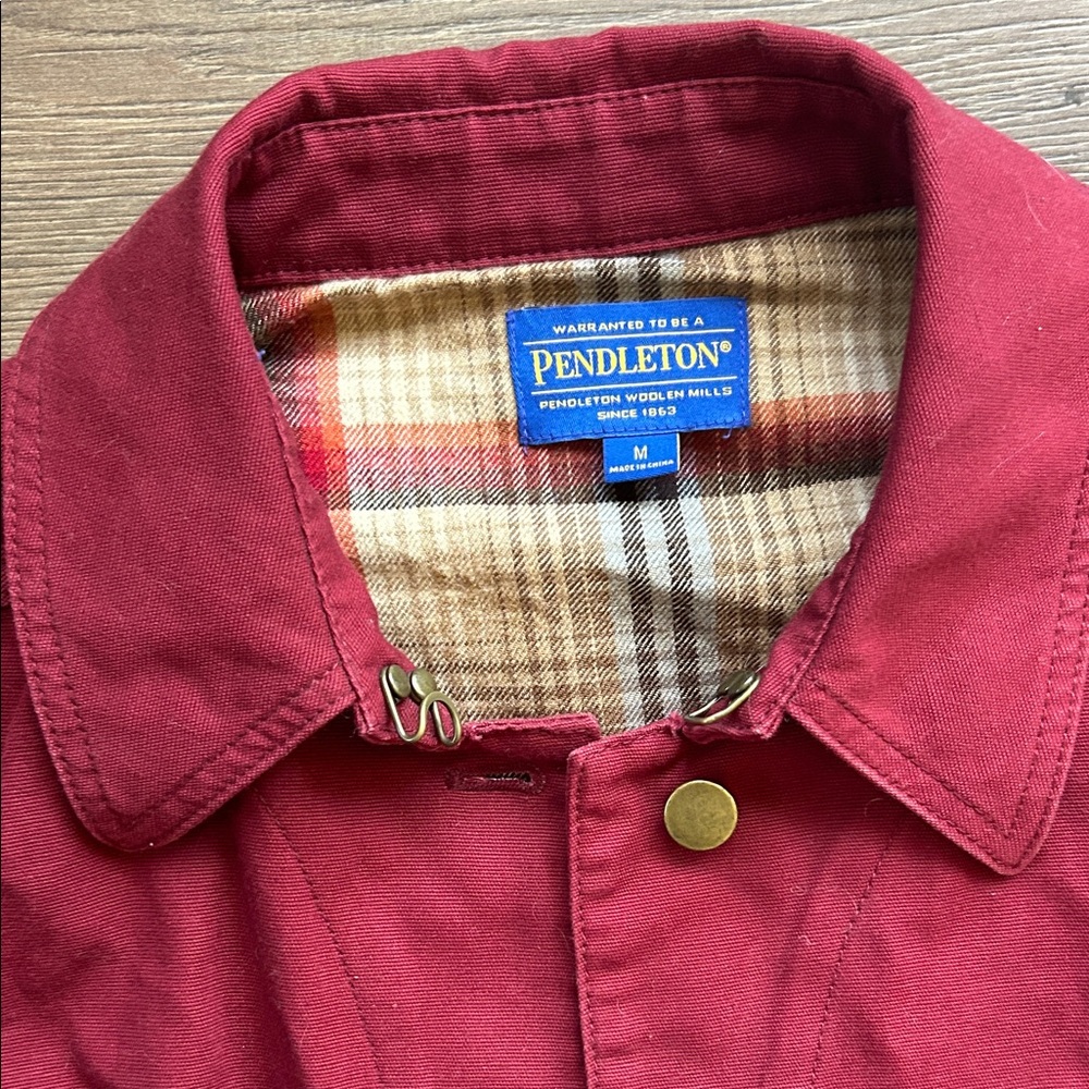 Pendleton Women's Deep Red Snap-Front Utility Jac… - image 4
